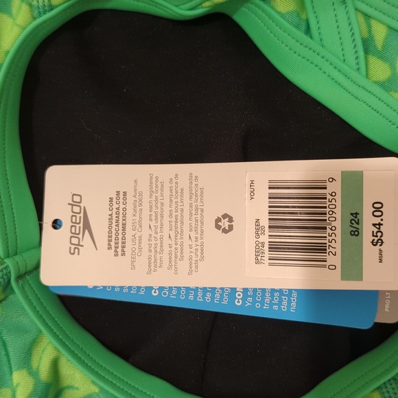 Speedo Girls Pro LT Swimsuit Size 8/24 Youth, NWT - Picture 5 of 5